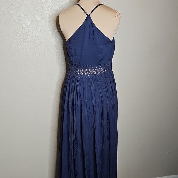 Fashion Nova Blue Holy Ship Maxi Dress Sleeveless Spaghetti Strap Large - Picture 4 of 9